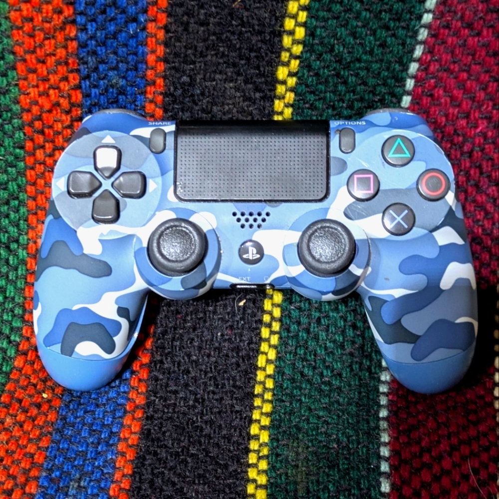 Sony PlayStation 4 DUAL SHOCK Wireless Controller | Blue Camouflage |Tested | GC